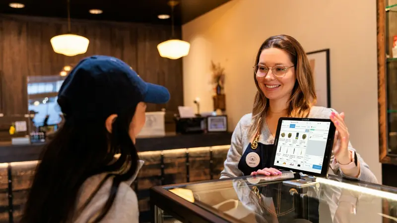 Customer service in a shop